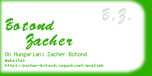 botond zacher business card